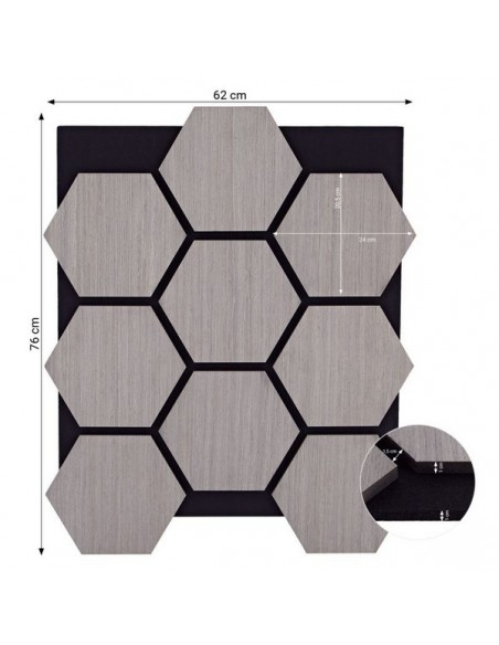 PANNEAUX ACOUSTIQUES GRIS- LOT de 4