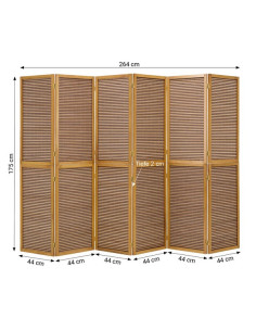 PARAVENT BAMBOU MIEL 6 2