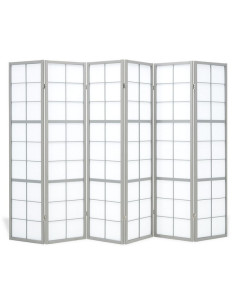 PARAVENT GRANDS CARREAUX GRIS 3 - 4 - 5 -6 2