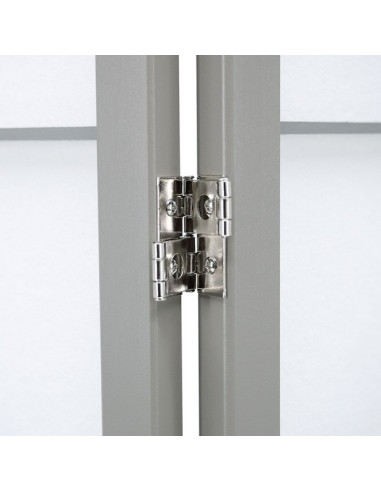 PARAVENT GRANDS CARREAUX GRIS 3 - 4 - 5 -6