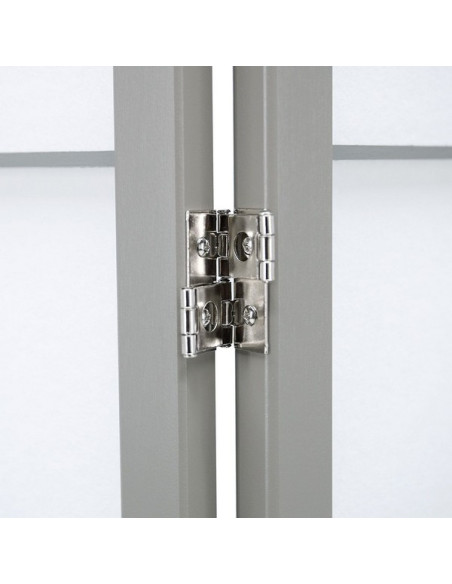 PARAVENT GRANDS CARREAUX GRIS 3 - 4 - 5 -6