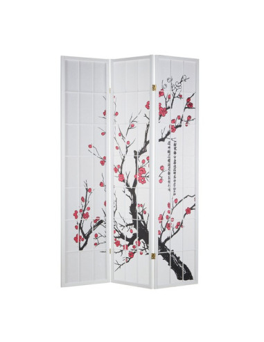 PARAVENT SHOJI CERISIER BLANC 3 - 4 - 5 -6