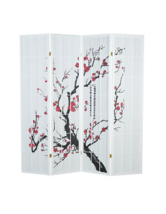PARAVENT SHOJI CERISIER BLANC 3 - 4 - 5 -6 2