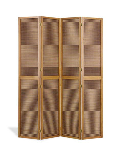 PARAVENT BAMBOU HAUT MARRON 4