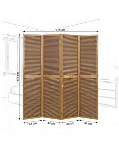 PARAVENT BAMBOU FENETRES HAUT 4 - 5 - 6 2