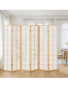 PARAVENT NATUREL HERBES PASTEL 6 2