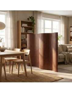 PARAVENT BAMBOU BRUN - H 145 2