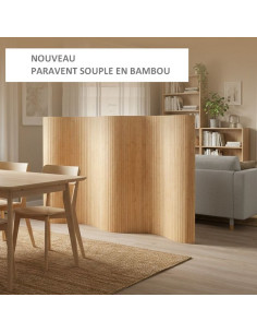 PARAVENT BAMBOU MIEL - H 145