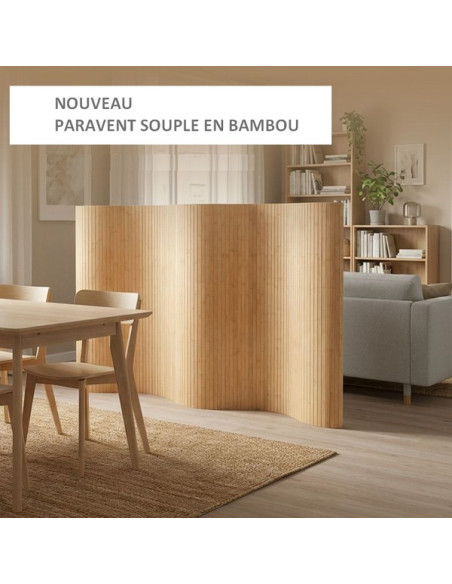 PARAVENT BAMBOU MIEL - H 145