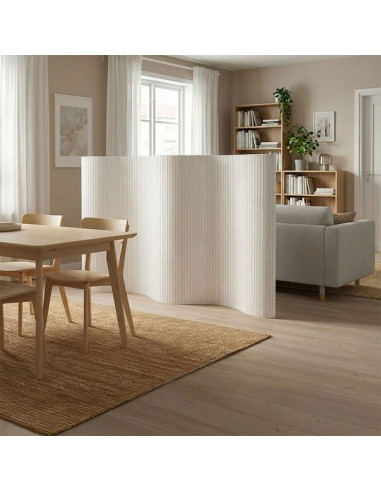 PARAVENT BAMBOU BLANC- H 145