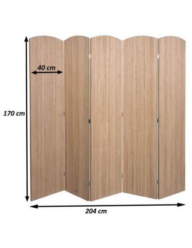 PARAVENT BAMBOU CURVED 3-4-5-6