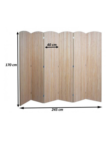 PARAVENT BAMBOU CURVED 3-4-5-6
