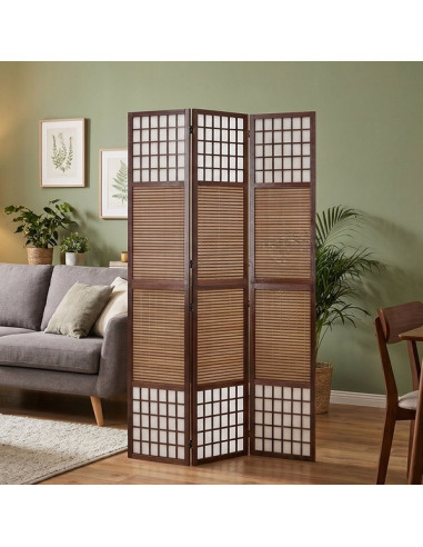 PARAVENT BAMBOU FENETRES HAUT 3 - 4