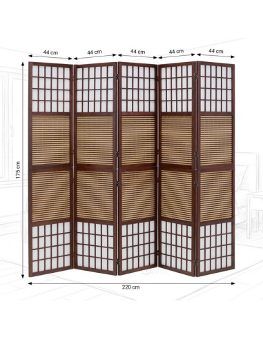 PARAVENT BAMBOU FENETRES 3 - 4 -5 - 6