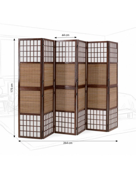 PARAVENT BAMBOU FENETRES 3 - 4 -5 - 6