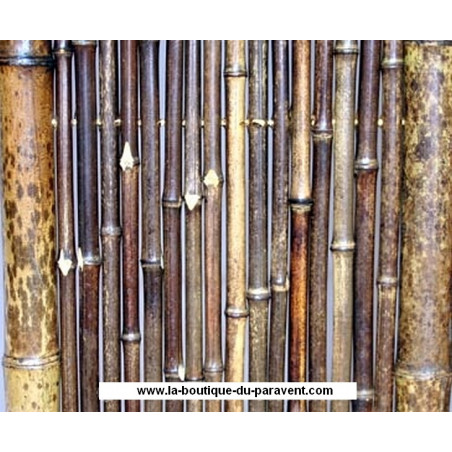 PARAVENT EXTERIEUR BAMBOU NOIR - H 180