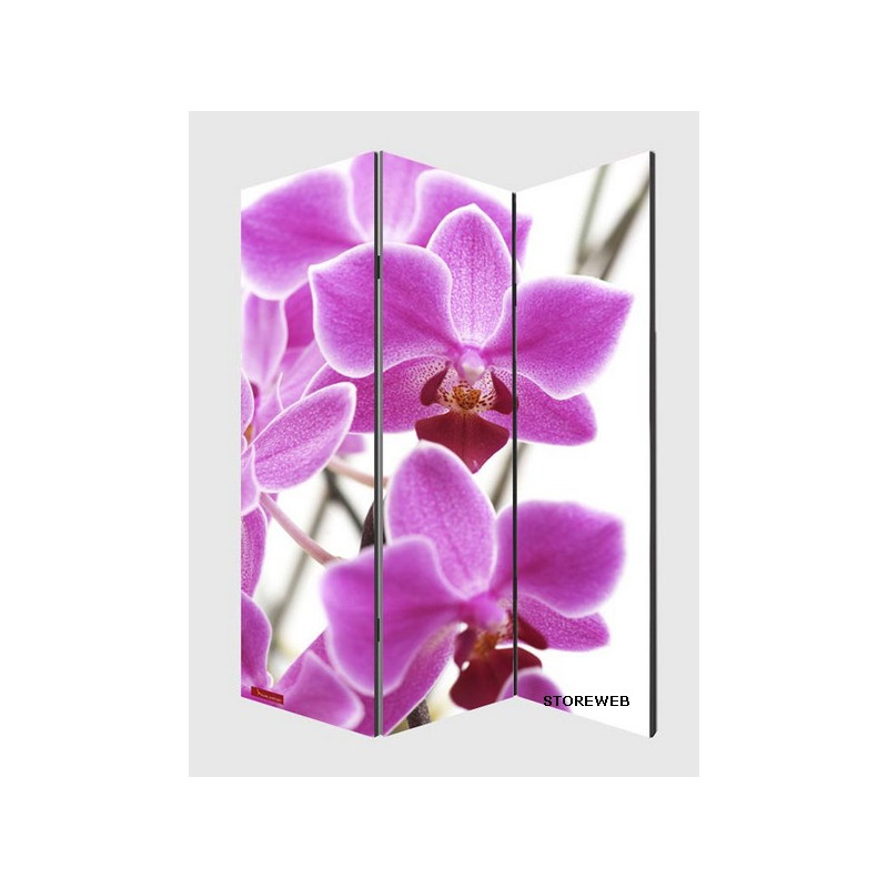 PARAVENT TOILE ORCHIDEES 3-4-5-6