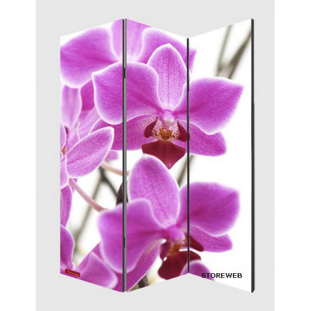 PARAVENT TOILE ORCHIDEES 3-4-5-6