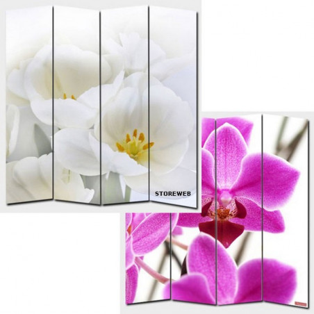 PARAVENT TOILE ORCHIDEES 3-4-5-6