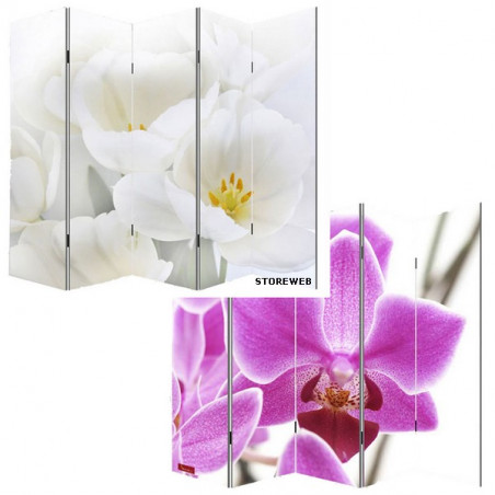 PARAVENT TOILE ORCHIDEES 3-4-5-6