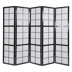 PARAVENT GRANDS CARREAUX NOIR 3 - 4 - 5 -6 2