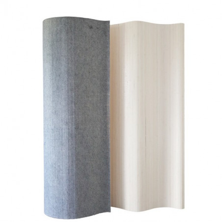 PARAVENT BAMBOU BLANC - H 195