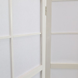 PARAVENT GRANDS CARREAUX BLANC 3 - 4 - 5 - 6 2
