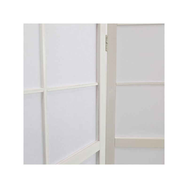 PARAVENT GRANDS CARREAUX BLANC 3 - 4 - 5 - 6