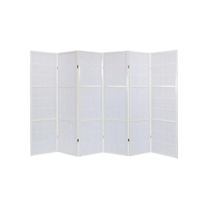 PARAVENT GRANDS CARREAUX BLANC 3 - 4 - 5 - 6