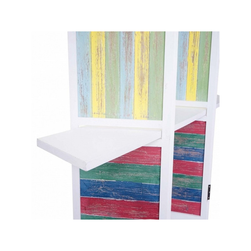 PARAVENT ETAGERES COLORS 4