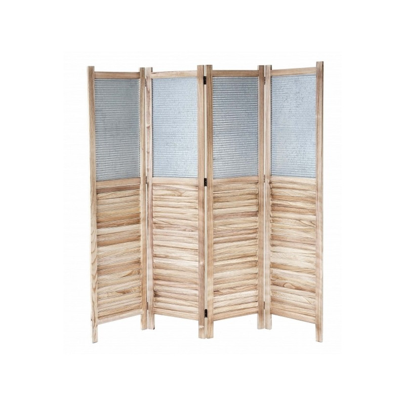 PARAVENT TOLE & BOIS 4