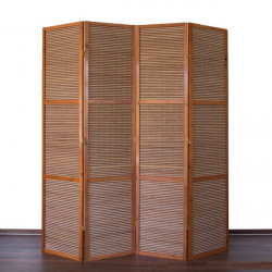 PARAVENT BAMBOU HAUT MARRON 3 - 4 2