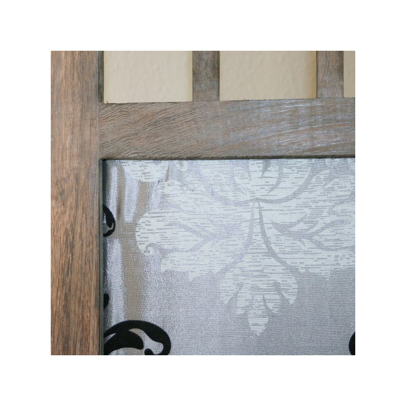 PARAVENT BOIS & TISSU 3