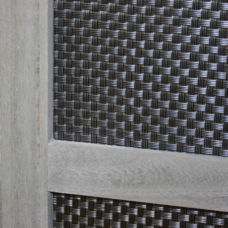 PARAVENT BOIS TRESSAGE PVC 3