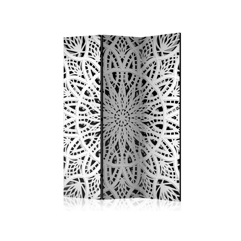 PARAVENT MANDALA BLANC 3 - 5