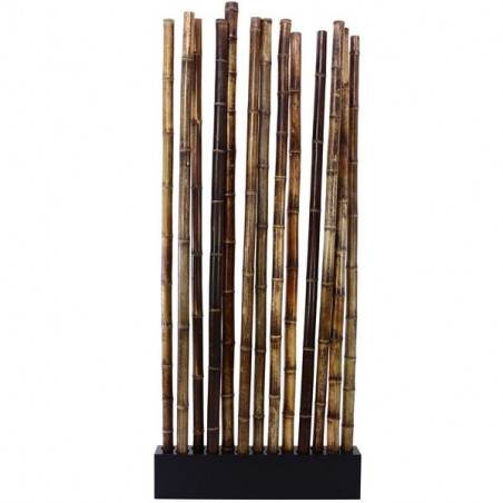 PARAVENT 13 BAMBOUS NOIR