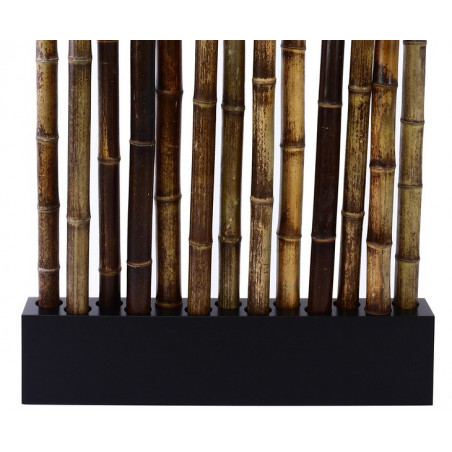 PARAVENT 13 BAMBOUS NOIR