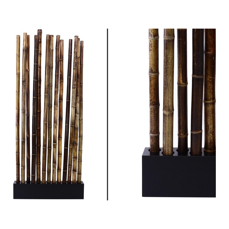 PARAVENT 13 BAMBOUS NOIR