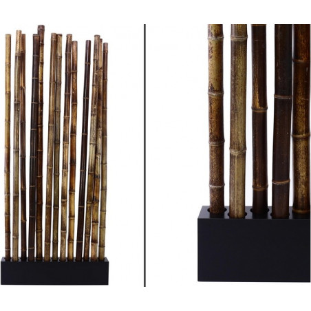 PARAVENT 13 BAMBOUS NOIR