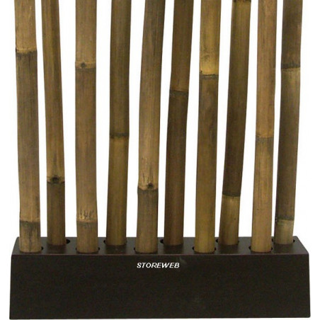 PARAVENT BAMBOU PATINE NOIR 1