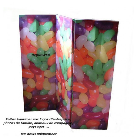 PARAVENT TOILE COTON 1 COTE 120 x 120