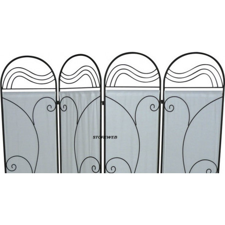 PARAVENT METAL & COTON 4