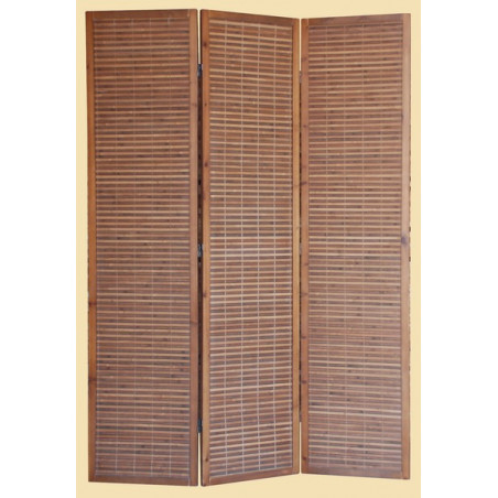 PARAVENT BAMBOU MIEL & MARRON