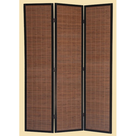 PARAVENT BAMBOU NOIR & MARRON