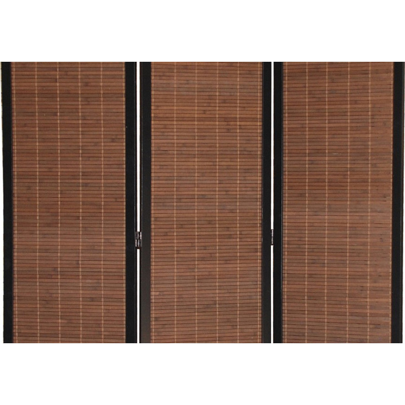 PARAVENT BAMBOU NOIR & MARRON