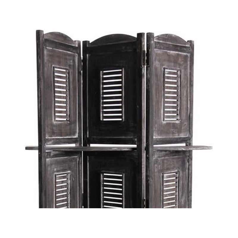 PARAVENT ETAGERES BRUN 3