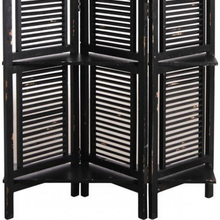 PARAVENT ETAGERES NOIR 3