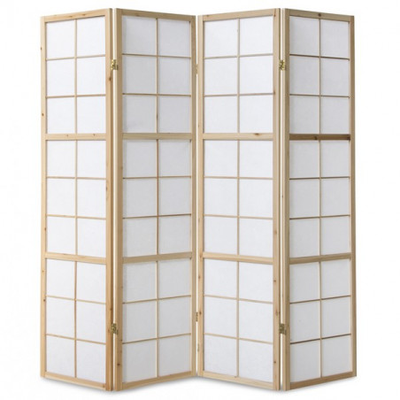 PARAVENT GRANDS CARREAUX NAT 3 - 4 - 5 -6
