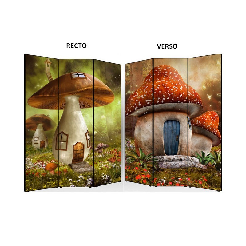 PARAVENT CHAMPIGNONS 3 - 4