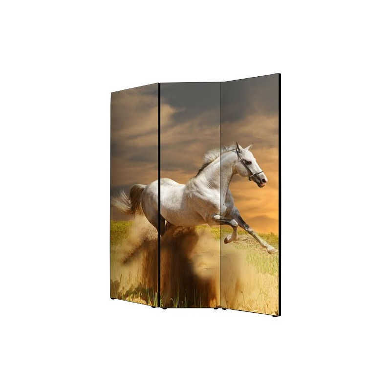 PARAVENT CHEVAUX BLANCS 3 - 4